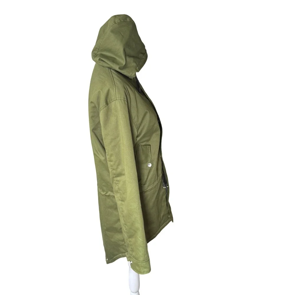 Straight To Hell Hunter Olive Green Fishtail Parka Jacket Men's XS Cotton Hooded